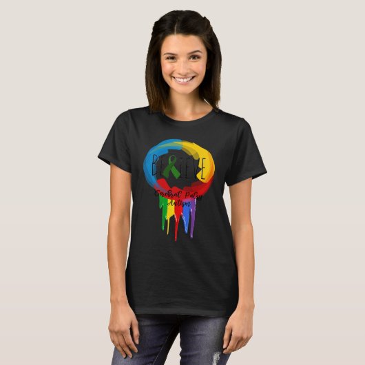 Cerebral Palsy Autism Awareness Dreamcatcher colo T-Shirt (Vorne ganz)