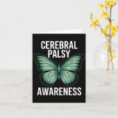 Cerebral Palsy Awareness Butterfly Suprters And Ad Karte (Gelbe Blume)