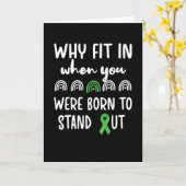 Cerebral Palsy Awareness CP Warrior Green Ribbon Karte (Gelbe Blume)