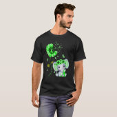 Cerebral Palsy Bewusstsein Grüne Hippie Sonnenblum T-Shirt (Vorne ganz)