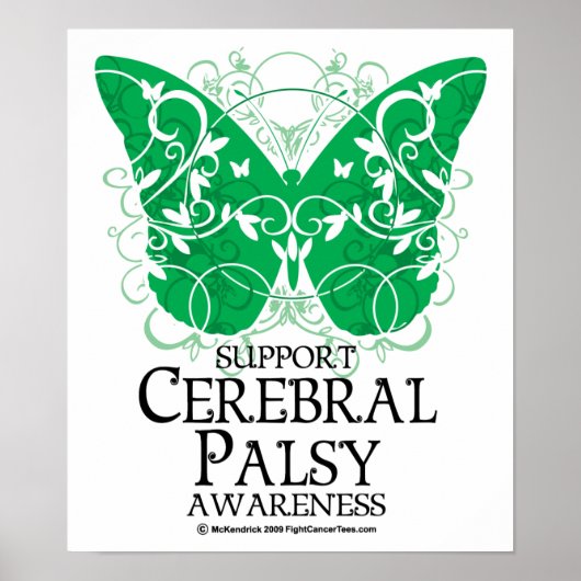 Cerebral Palsy Butterfly Poster (Vorne)