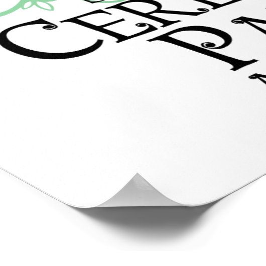 Cerebral Palsy Butterfly Poster (Ecke)