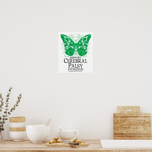 Cerebral Palsy Butterfly Poster (Küche)