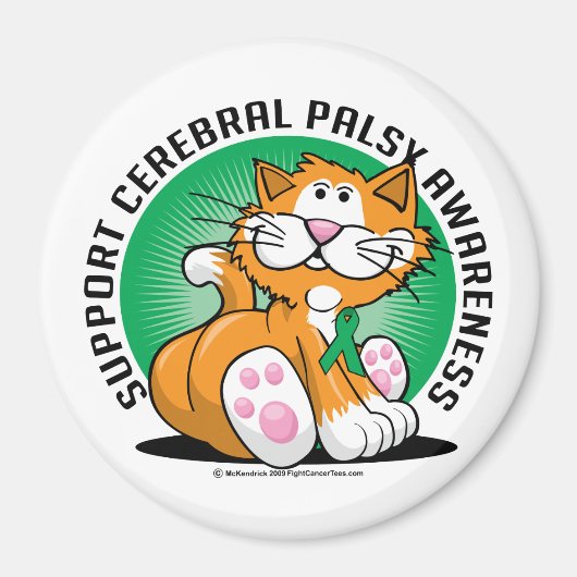 Cerebral Palsy Cat Magnet (Vorne)