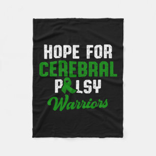 Cerebral Palsy Cp Awareness Hope Warrior Survivor Fleecedecke