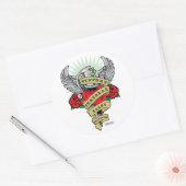 Cerebral Palsy Dagger Runder Aufkleber (Umschlag)