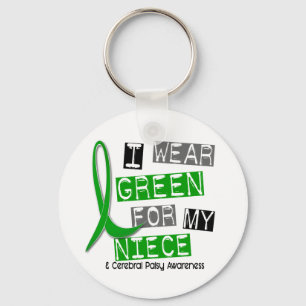 Cerebral Palsy I Wear Green For My Niece 37 Schlüsselanhänger