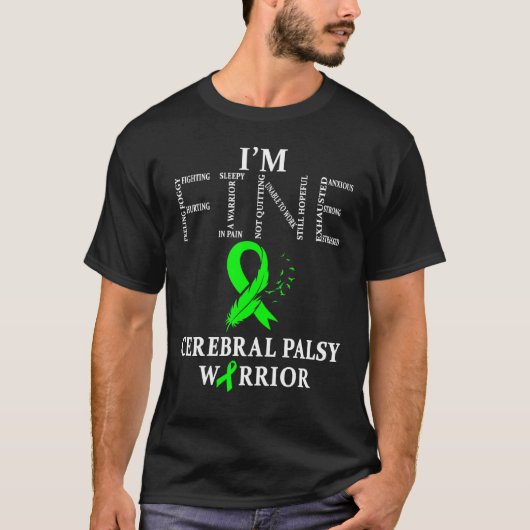 Cerebral Palsy Warrior Im Fine T-Shirt (Vorderseite)