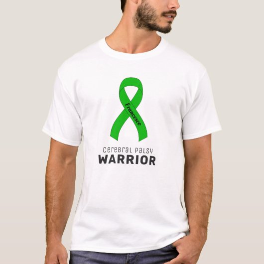 Cerebral Palsy Warrior Ribbon White Men's T - Shir T-Shirt (Vorderseite)