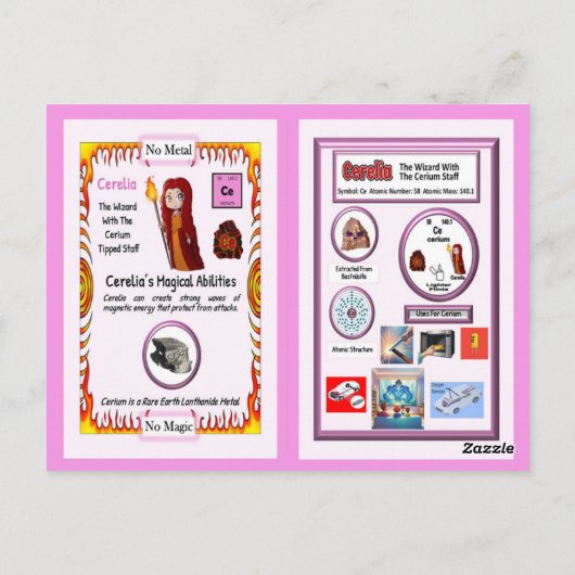 Cerelia - Cerium Trading Card Postkarte (Rückseite)