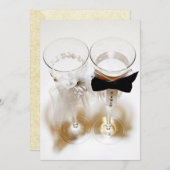 Ceremonial Wedding Champagne Brillen (Vorne/Hinten)