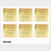 Ceremony Quadratischer Aufkleber (Blatt)