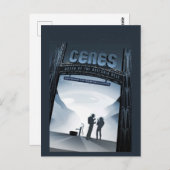 Ceres Dwarf Planet Space Sci Fi Postkarte (Vorne/Hinten)