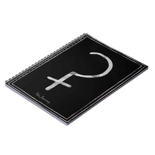 Ceres hammered silber stilisierte Sonnensystem Notizblock (Linke Seite)