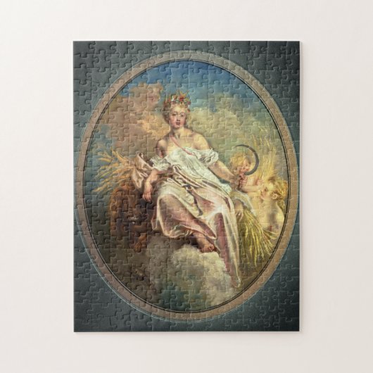 Ceres (Sommer) von Antoine Watteau Old Masters Rep Puzzle (Vertikal)