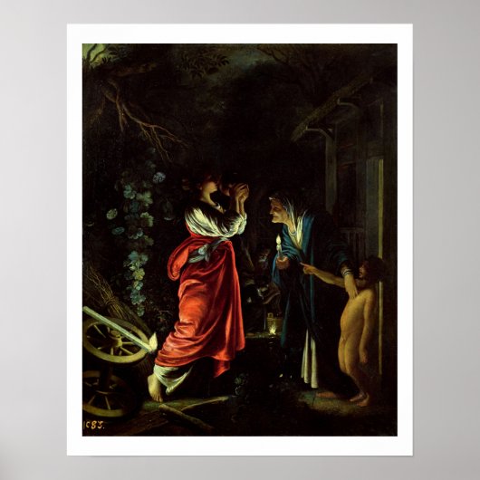 Ceres und Stellio (Kupferöl) Poster (Vorne)