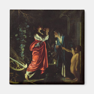Ceres und Stellio (Öl auf Kupfer) Magnet