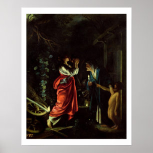 Ceres und Stellio (Öl auf Kupfer) Poster