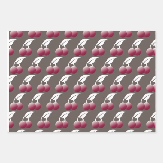 Cerezas Geschenkpapier Set (Vorderseite)