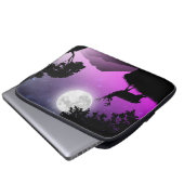 Cerf sous la lune violet laptopschutzhülle (Vorne Knopf)