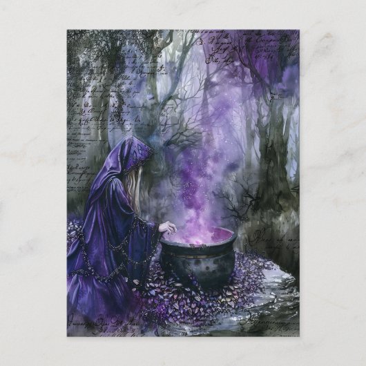 Ceridwen Celtic Enchantress of the Cauldron Postkarte (Vorderseite)