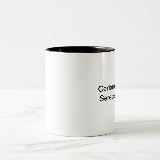 Ceriously Serebral Kaffee-Tasse Zweifarbige Tasse (Mittel)