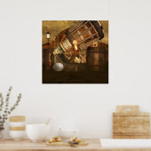 Ceris Tortuga Steampunk Art Poster (Küche)