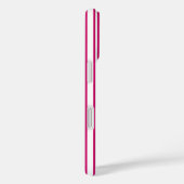 Cerise and white candy stripes Case-Mate iPhone hülle (Rückseite / Rechts)