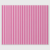 Cerise and white candy stripes geschenkpapier (Flach)