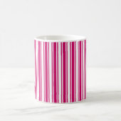 Cerise and white candy stripes kaffeetasse (Mittel)