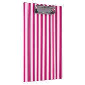 Cerise and white candy stripes klemmbrett (Rechts)