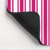 Cerise and white candy stripes mousepad (Ecke)