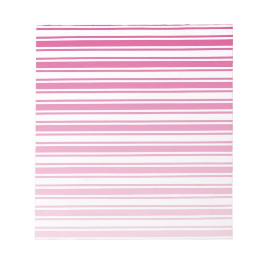 Cerise and white candy stripes notizblock (Vorderseite)