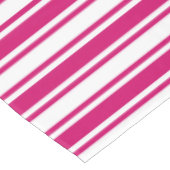Cerise and white candy stripes tischdecke (Schrägansicht)