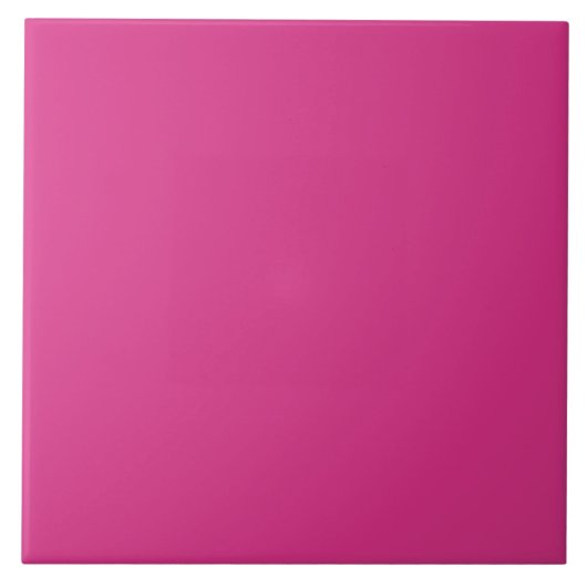 Cerise Bright Fuchsia Pink Fliesen (Vorderseite)