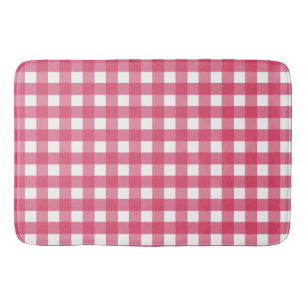 Cerise Gingham Badematte