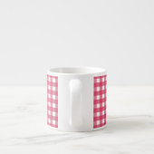 Cerise Gingham Espressotasse (Rückseite)
