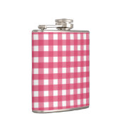 Cerise Gingham Flachmann (Rechts)