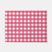 Cerise Gingham Fußmatte (Vorderseite)