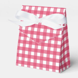 Cerise Gingham Geschenkschachtel