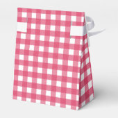 Cerise Gingham Geschenkschachtel (Rückseite)