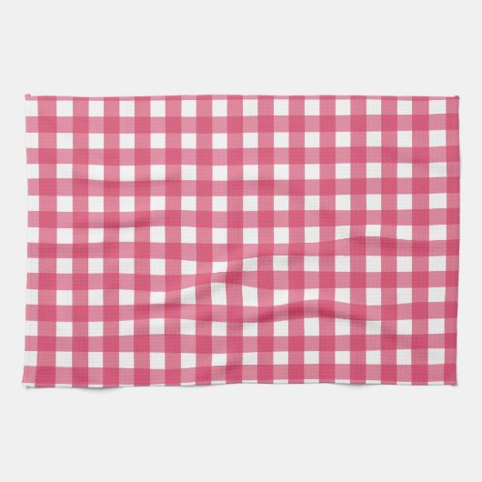 Cerise Gingham Geschirrtuch (Horizontal)