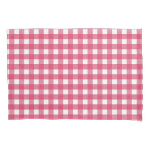 Cerise Gingham Kissenbezug