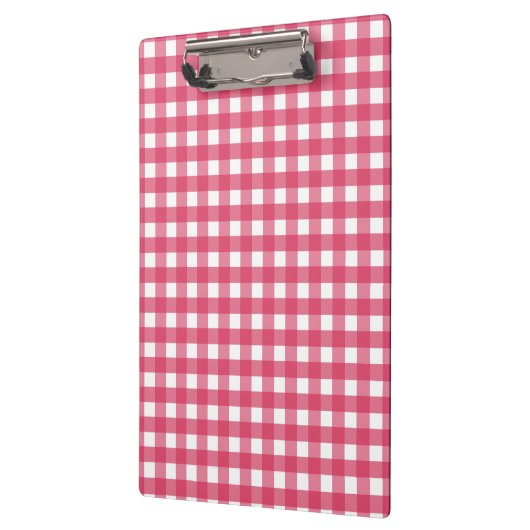 Cerise Gingham Klemmbrett (Links)
