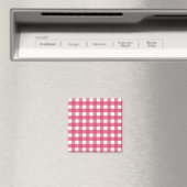 Cerise Gingham Magnet (In Situ (Geschirrspüler))