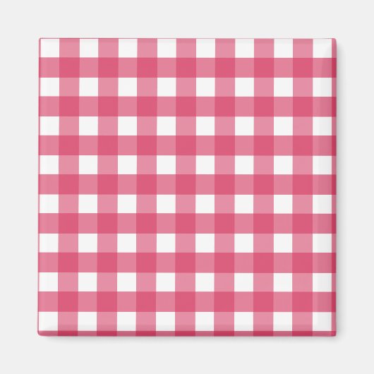 Cerise Gingham Magnet (Vorne)