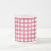 Cerise Gingham Mattglastasse (Mittel)