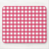 Cerise Gingham Mousepad (Vorne)