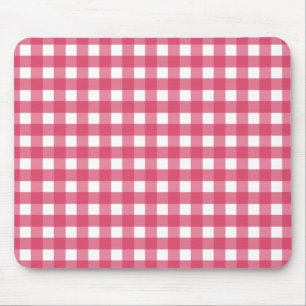 Cerise Gingham Mousepad