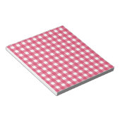 Cerise Gingham Notizblock (angewinkelt)